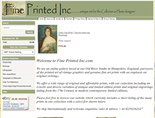 Tablet Screenshot of fineprintedinc.com